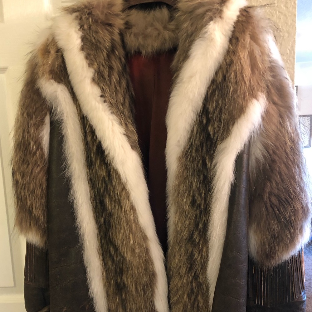 Overland Leather Fur Coat